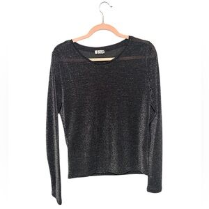 Sheer glitter free people top - Size L